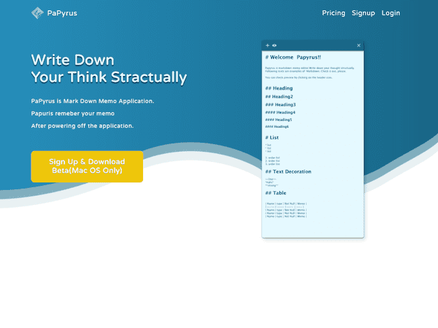 Thumbnail of Papyrus - Markdown Sticky Note Desktop Application. 1